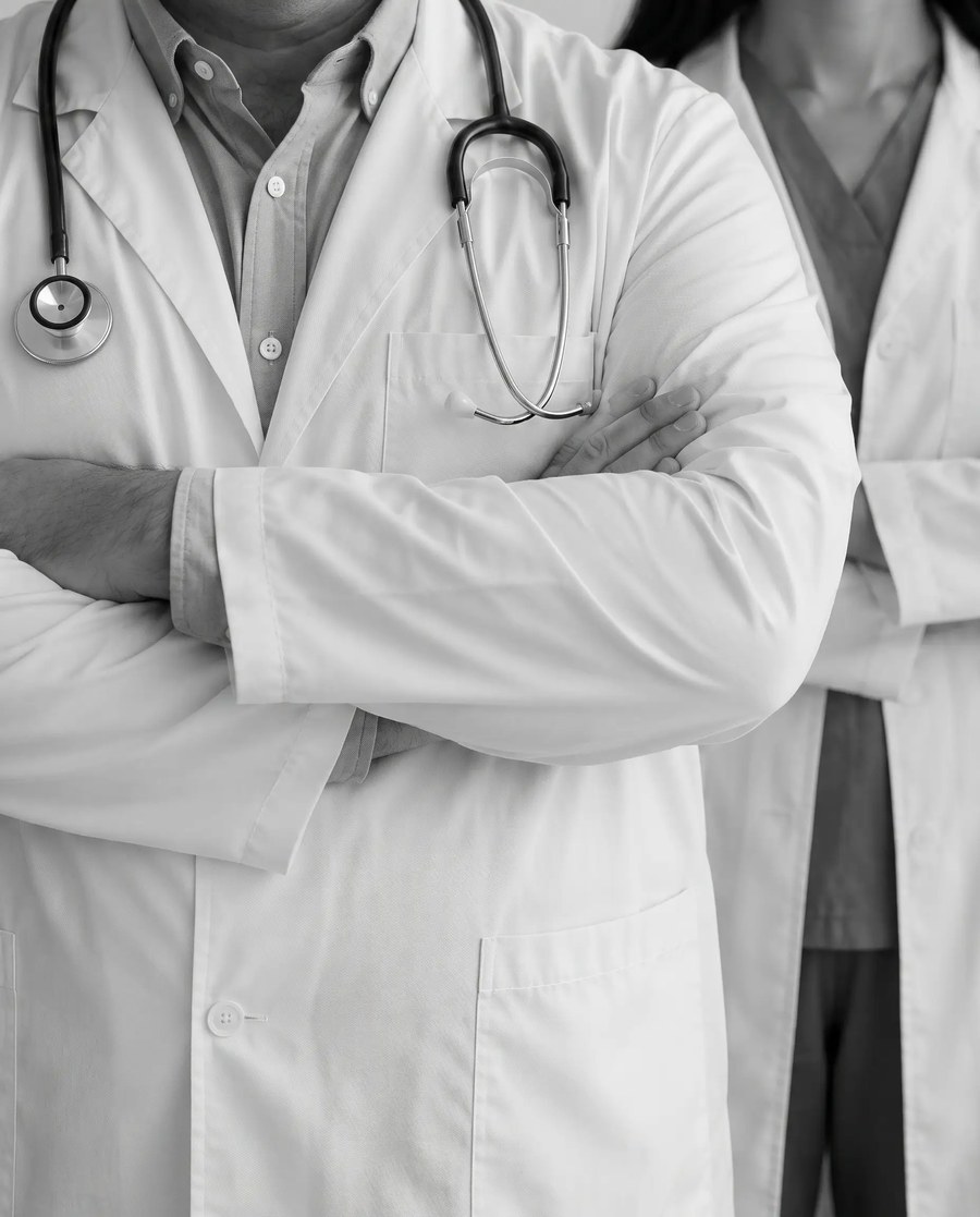 Equipe de médicos cardiologistas